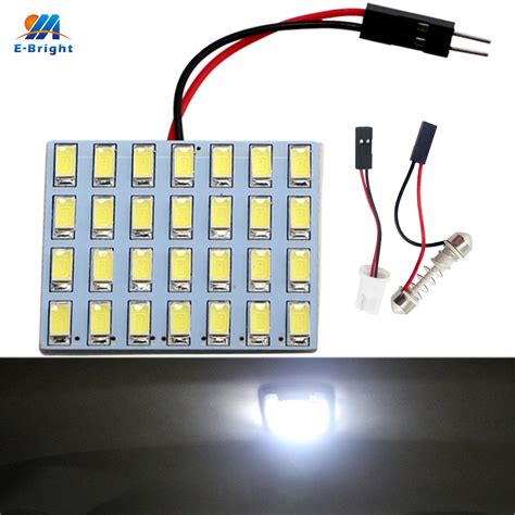 YM E Bright 50PCS Panel 5730 28 SMD Car LED Light 12V Interior Lamps