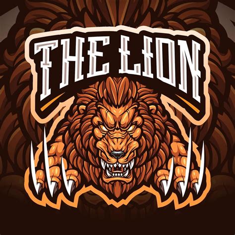 The Lion Esport Mascot Logo 11061365 Vector Art At Vecteezy