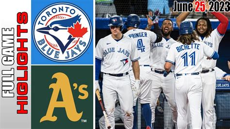 Toronto Blue Jays Vs Oakland Athletics Full Game Highlights Mlb To