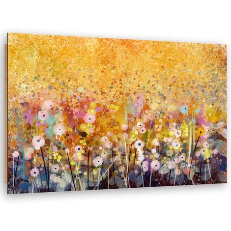 Quadro Deco Panel Flowers Meadow Nature 100x70