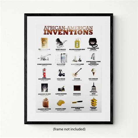 Tri Seven Entertainment African American Inventions On Paper Print