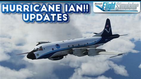 MSFS LIVE Hurricane Hunter Flying Through Hurricane Ian Weather