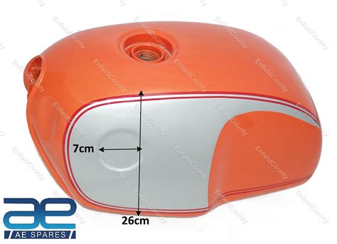 For BMW R100 Rt Rs R90 R80 R75 Orange Silver Petrol Fuel Gas Tank