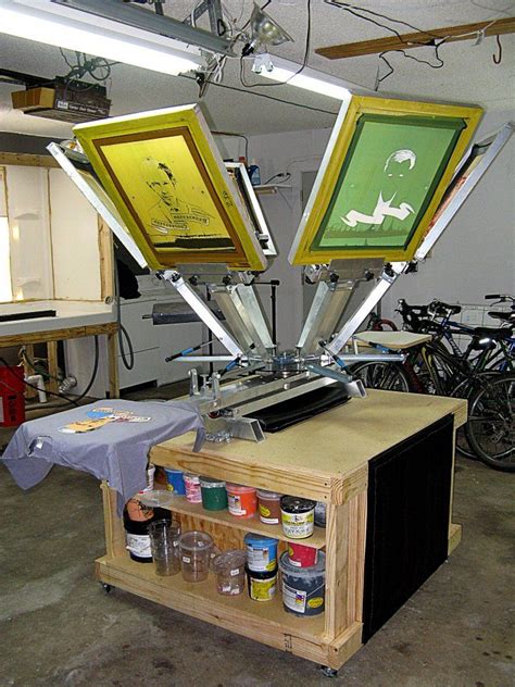 Table For Table Top Screen Printing Press Screen Printing Designs Screen Printing Press Diy