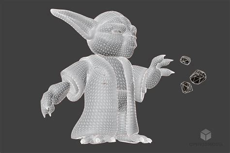 Modello D Gratuito Del Personaggio Yoda Blend C D Dae Fbx