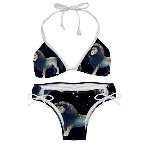 Leo Constellation Women S Swimwear Bikini Set With Detachable Sponge