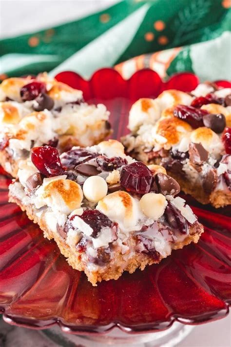 7 Layer Cranberry Magic Bars Recipe Food Processor Recipes Magic Bars Holiday Baking