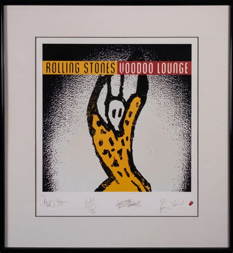 Lot Framed Rolling Stones Voodoo Lounge Signed Limited Edition