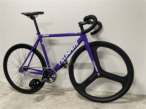 NEW Tsunami Smn 100 Fixed Gear Fixie Bicycle Bike Snm100 Purple Drop