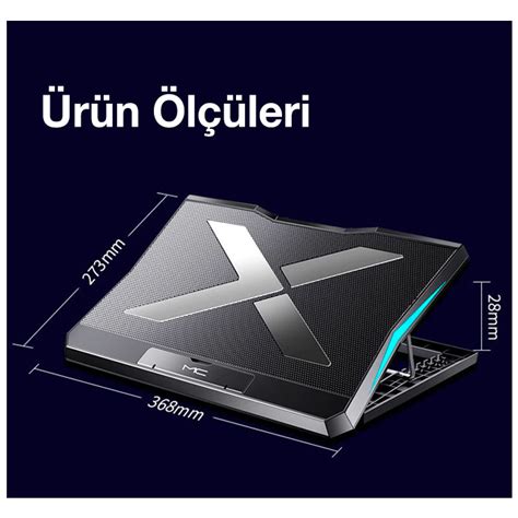 ALLY MC Q3 LED Isikli Ultra Sessiz Fan Laptop Sogutucu Stand Akıllı Phone