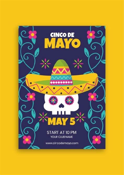 Free Cinco de Mayo flyer to edit I Wepik