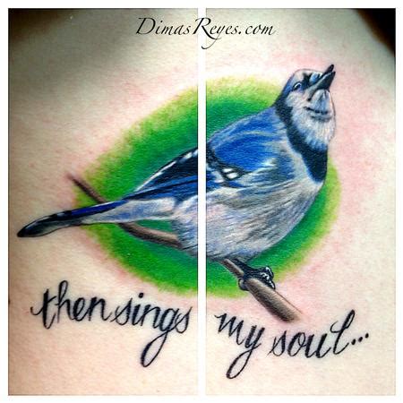 Color Song Bird tattoo by Dimas Reyes : Tattoos