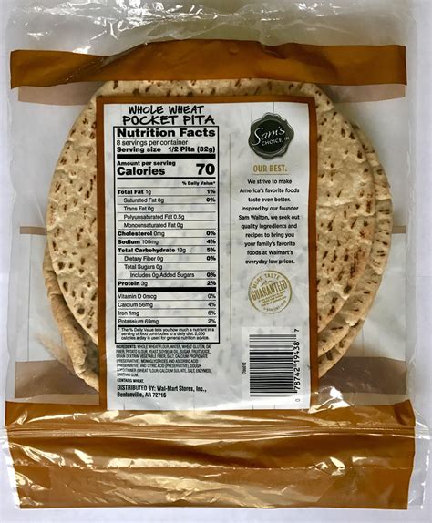 Wheat Pita Bread Nutrition Facts | Besto Blog