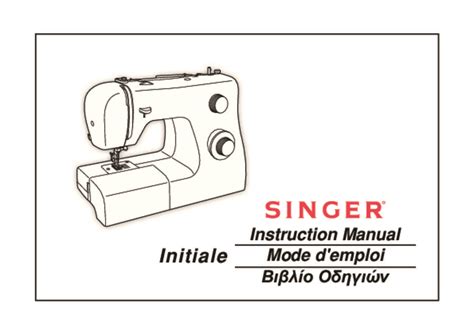 Notice Machine Coudre Singer Initiale Trouver Une Solution Un