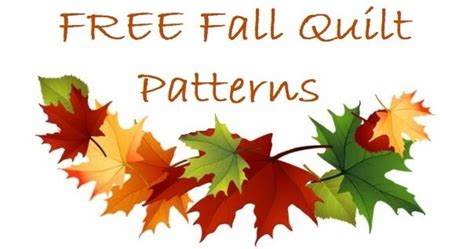 FREE Fall Quilt Patterns