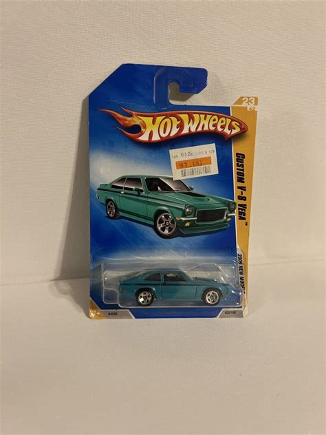 2009 Hot Wheels 23 New Models 2342 Custom V 8 Vega Teal Variant Wchrome 5 Sp Ebay