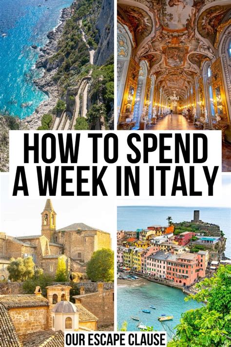 Days In Italy Ways To Spend A Week In Italy Our Escape Clause