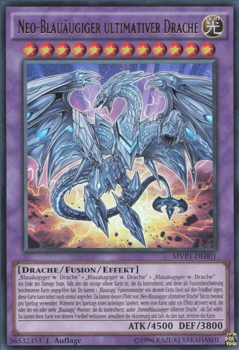 Recollectibles Sammelkarte Yugioh Karte Neo Blauäugiger Ultimativer