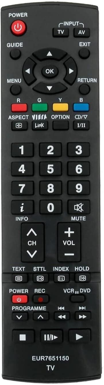 Perfascin Eur Replaced Remote Control Fit For Panasonic Tv Tx