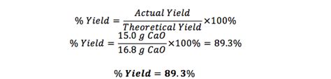 How To Calculate Percent Yield Definition Formula And Example Video And Lesson Transcript