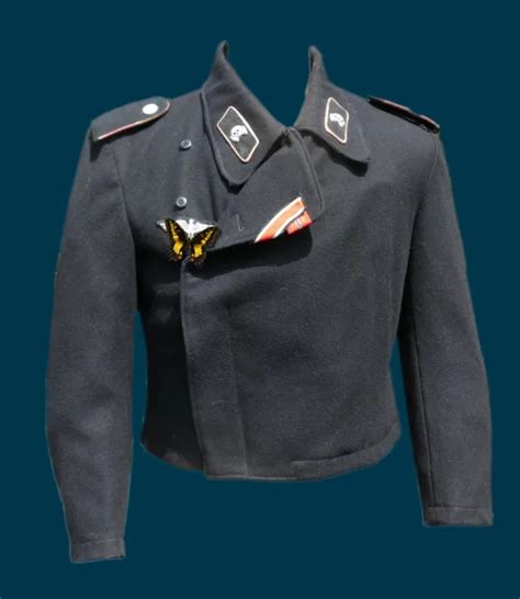 Ancienne Tenue Allemande Wwii Veste Vareuse De Tankiste