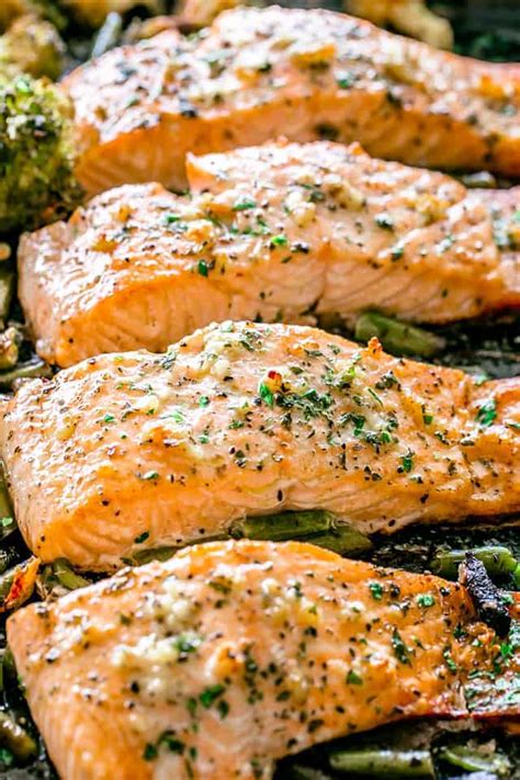 Garlic Butter Baked Salmon | Diethood