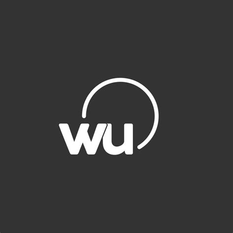 WU Initial Logo With Rounded Circle 27220466 Vector Art At Vecteezy