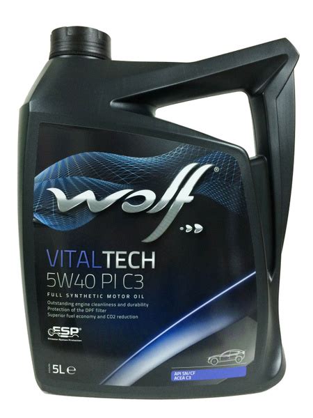 Характеристики Wolf VITALTECH PI 10W 30 Масло моторное Синтетическое