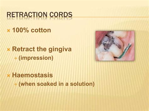 Retraction cords | PPT