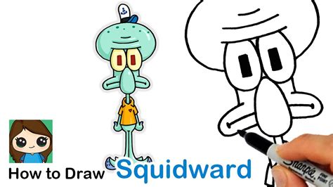 How to Draw Squidward Tentacles | SpongeBob SquarePants - YouTube