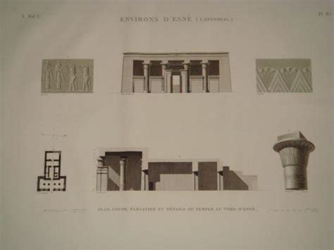 Description De L Egypte Environs D Esn Latopolis Plan Coupe