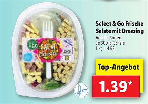 Select Go Frische Salate Mit Dressing Angebot Bei Lidl 1Prospekte De