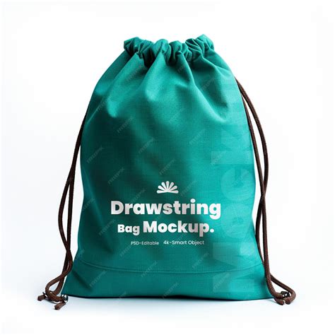 Drawstring bag mockup | Premium AI-generated PSD