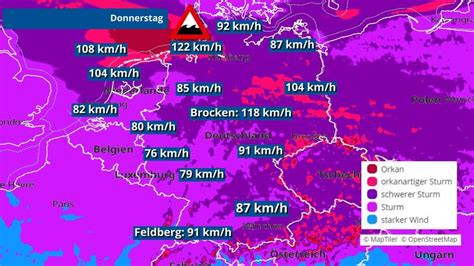 Unwetterwarnungen aktuell Orkanböen Sturmflut und Tornados hier