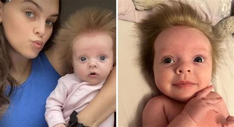 People Are Loving This Babys Unique Sticking Up Hair