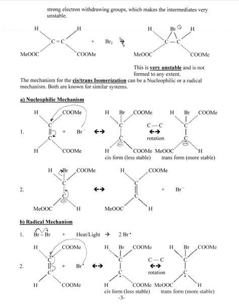 Solved I Addition Of Halogens To Alkenes Alkenes Are