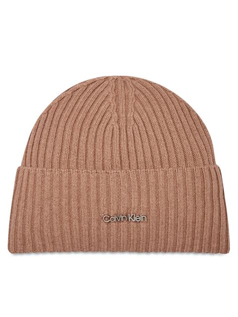 Calvin Klein Czapka Ck Must Logo Beanie K K Fioletowy Modivo Pl