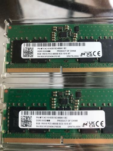 Micron Gb Ddr X Gb Rx Sodimm Laptop Memory