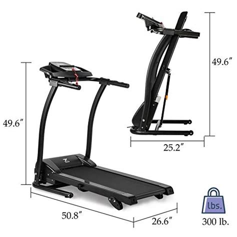 Zelus 1100w Folding Treadmill For Home Gym With 3 Level Incline Heart