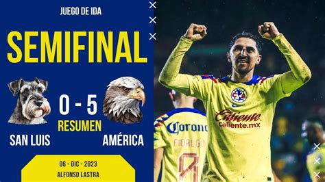 🦅⚽san Luis Vs América Resumen Y Goles Liga Mx Apertura 2023