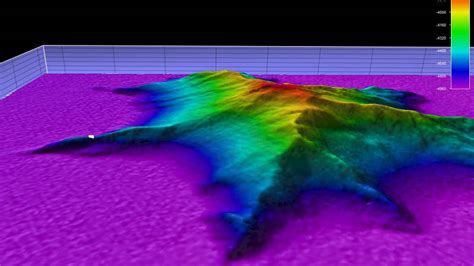 Side View Two Times Vertical Exaggeration Of The Unnamed Seamount We