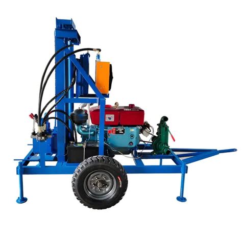 Small Trailer Mounted Portable Borehole Water Well Drilling Rigs