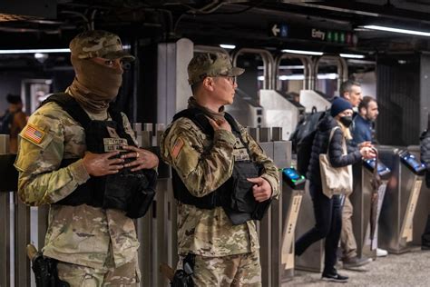 National Guard Drafted In To Help Tackle Crime On New York Subways Evening Standard