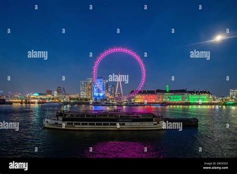 London Eye Millennium Wheel London Uk Stock Photo Alamy