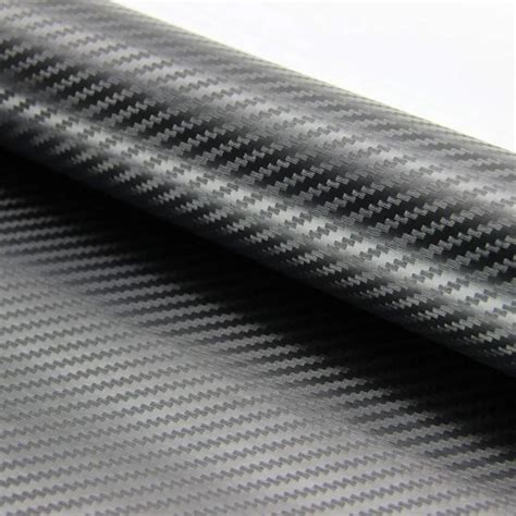 BLACK 3D CARBON Fibre Vinyl Car Wrap Film Sticker Air Bubble Free 3 99