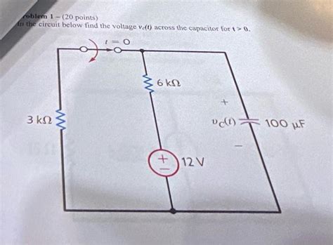 Solved Roblem 1 20 Points In The Circuit Below Find The