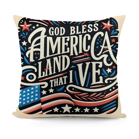 Ulloord Th American Flag Pillow Covers For Home Decorations Usa Flag