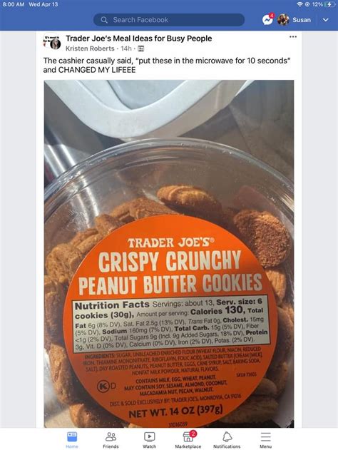 Pin By Susan Vendola On Trader Joes Crunchy Peanut Butter Cookies