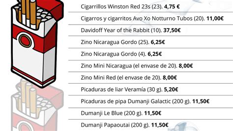 Cambia el precio del tabaco estas son las marcas más caras publicadas