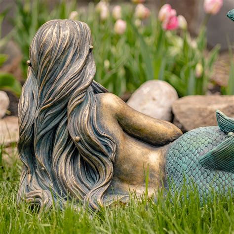 37 Tall Mermaid Lying Down Garden Statue Etsy